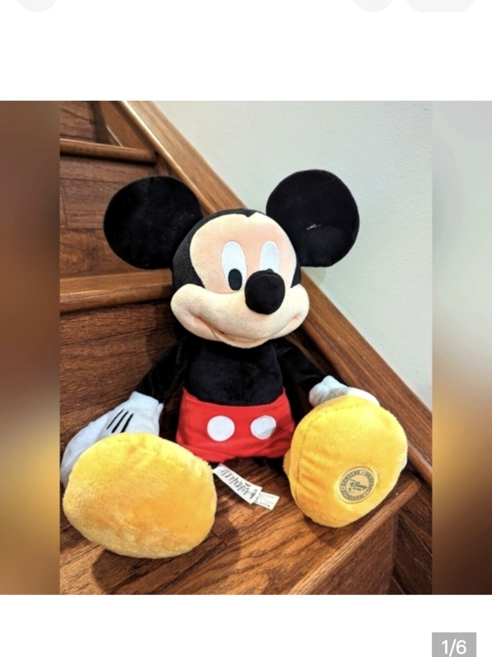 The Disney store Mickey Mouse Plush In excellent condition 20"